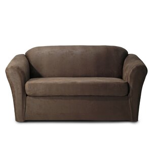 Stretch Box Cushion Loveseat Slipcover