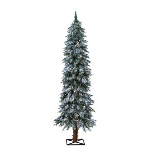 5' Frosted Alpine Christmas Tree with 105 Clear Lights