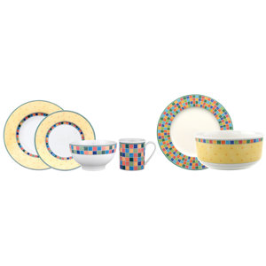 Twist Alea Limone 18 Piece Dinnerware Set, Service for 4