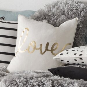 Carnell Romantic Love Cotton Throw Pillow Cover