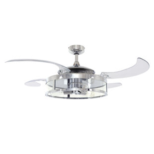 Retractable Blades Ceiling Fans You Ll Love Wayfair Quickview