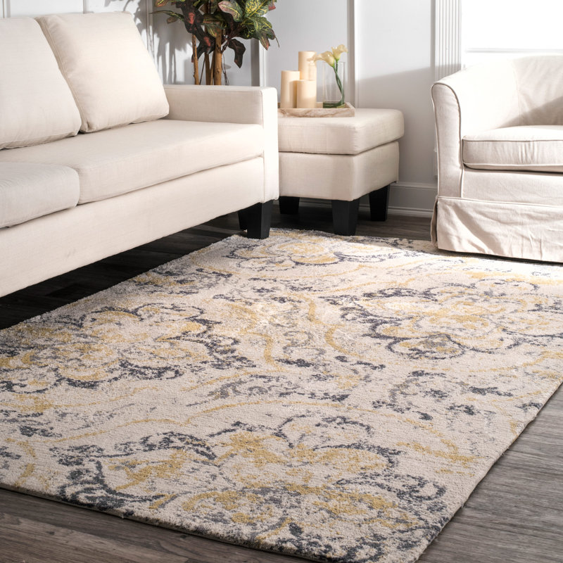 Alcott Hill Zanesville Ivory Yellow Area Rug Reviews Wayfair Zanesville Ivory Yellow Area Rug