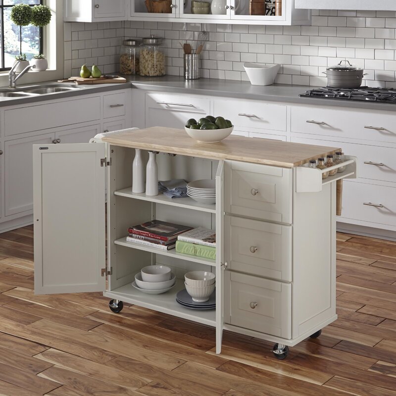 Andover Mills Kuhnhenn Kitchen Island & Reviews | Wayfair