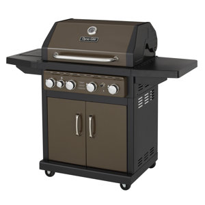4-Burner Propane Gas Grill with Side Burner