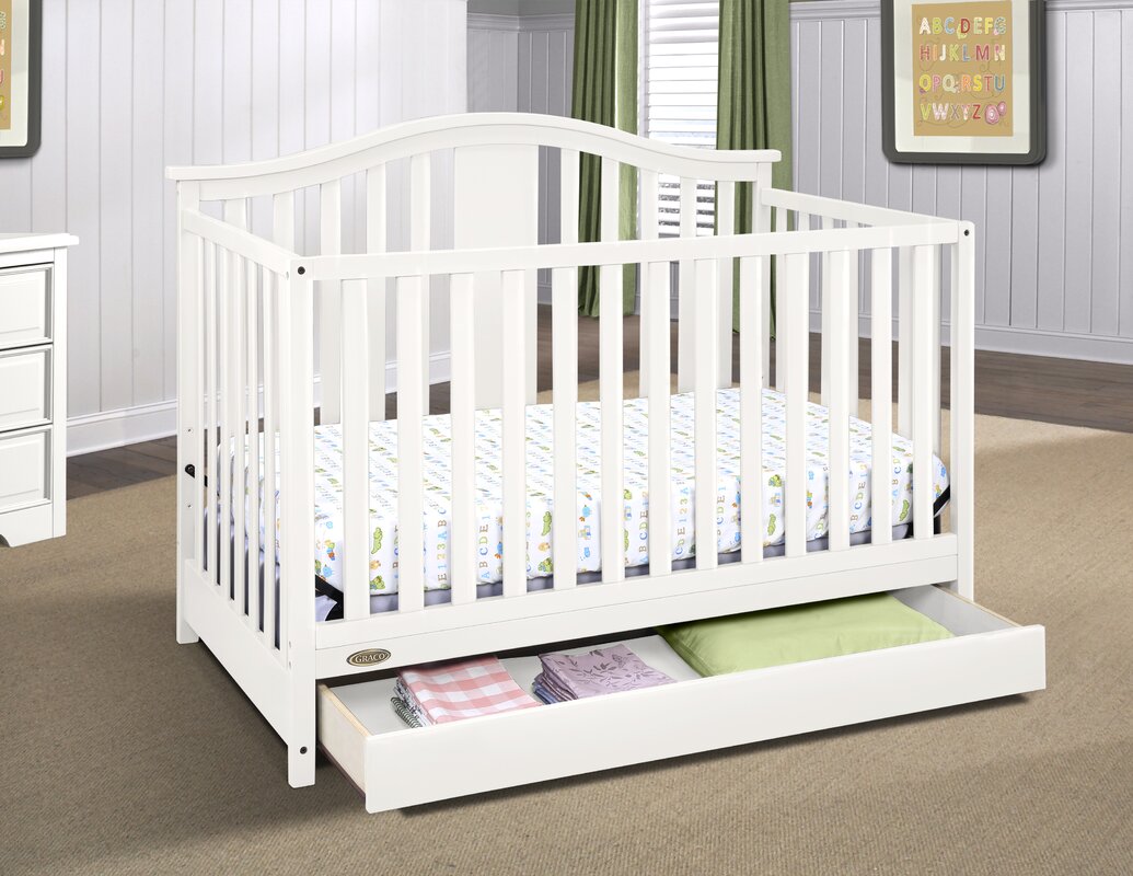 Graco Graco Solano 4-in-1 Convertible Crib with Drawer & Reviews ...