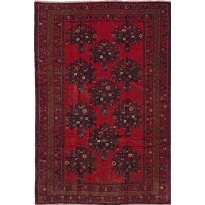 One-of-a-Kind Finest Rizbaft Hand-Knotted Red Area Rug