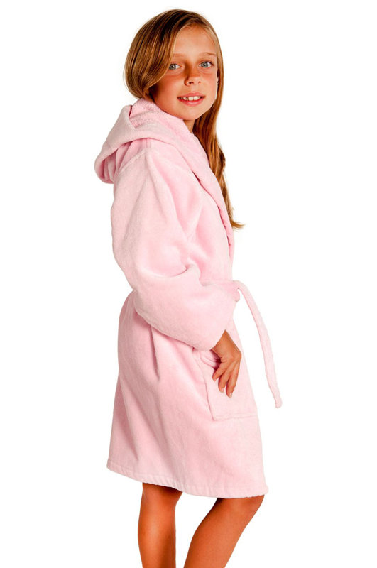 Bare Cotton Kids Hooded Terry Velour Robe & Reviews Wayfair