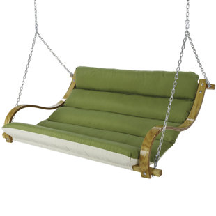 Porch Swing For Two Wayfair Lafave Deluxe Cushioned Double Porch Swing