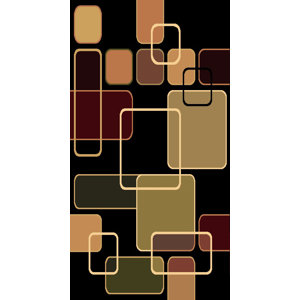 Kayra Black Area Rug
