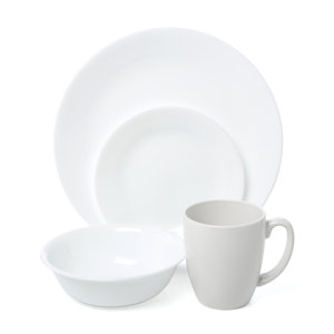 Livingware Winter Frost 16 Piece Dinnerware Set, Service for 4