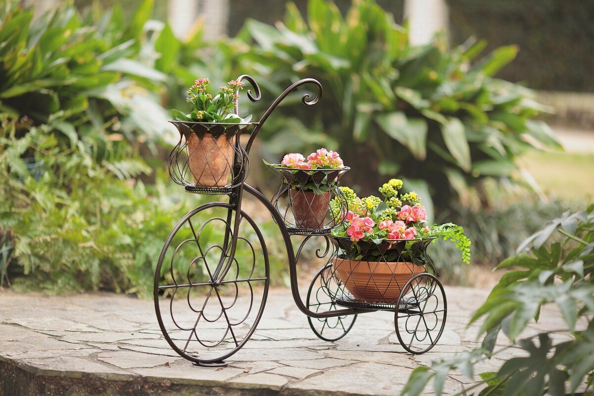 Wind & Weather Bicycle Plant Stand & Reviews | Wayfair