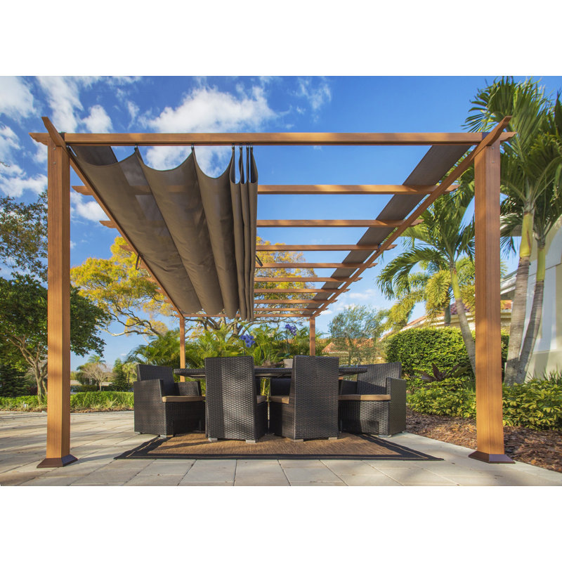 Paragon Outdoor Verona 11 Ft W X 16 D Aluminum Pergola Paragon Outdoor Verona 11 Ft W X 16 D Aluminum Pergola Reviews Wayfair