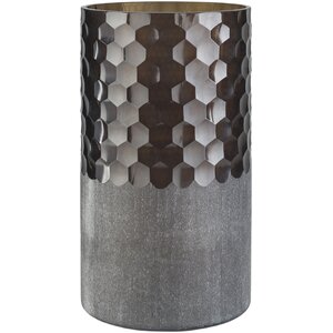 Cylinder Twist Glass Table Vase