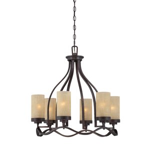 Clarissa 6-Light Shaded Chandelier