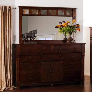 Fresno 9 Drawer Dresser with Mirror by Loon Peak