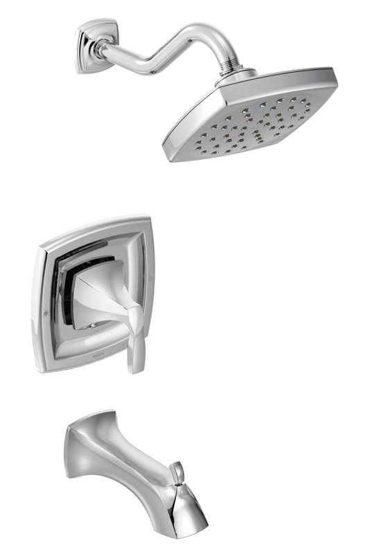 Moen Voss Tub and Shower Faucet Trim with Lever Handle & Reviews ... Moen Voss Tub and Shower Faucet Trim with Lever Handle & Reviews ...