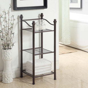 Free Standing Bathroom Shelving You\'ll Love | Wayfair Free Standing Bathroom Shelving You\'ll Love | Wayfair