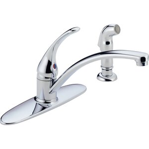 Foundations Core-B Single Handle Centerset Kitchen Faucet with Spray
