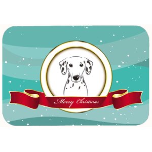 Dalmatian Merry Christmas Kitchen/Bath Mat