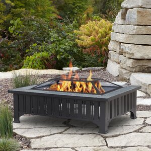 Evans Steel Wood Burning Fire Pit table