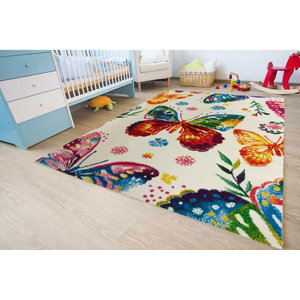 Andy Bedroom Decor Rainbow Area Rug