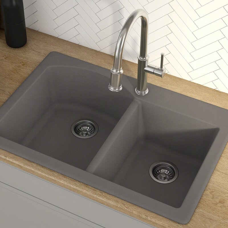 Forteza 33 X 22 Double Basin Drop In Kitchen Sink