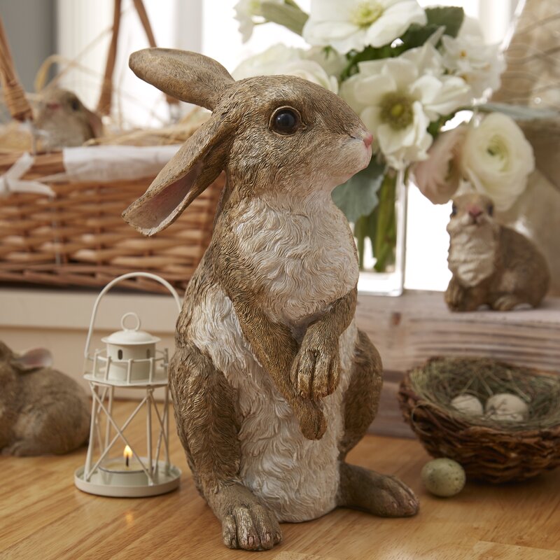 Design Toscano Hopper The Bunny Standing Garden Rabbit Statue   Hopper%252C The Bunny%252C Standing Garden Rabbit Statue 