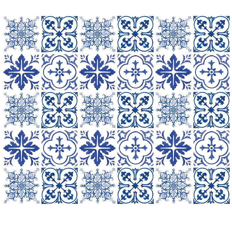 Wallies Tiles Wall Mural & Reviews Wayfair