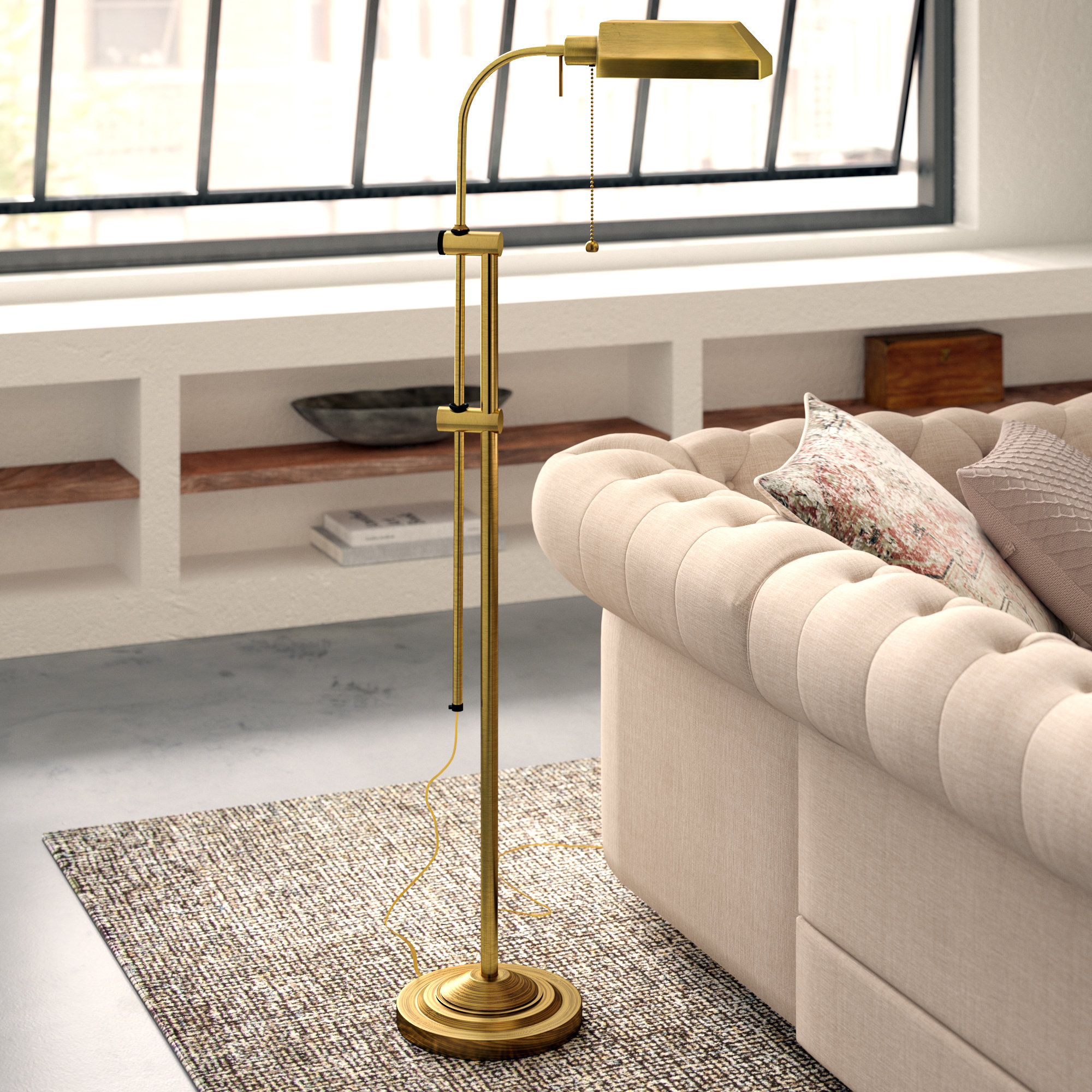 Floor Lamp Task Light Wayfair Brownington Utility 59 Task Floor Lamp