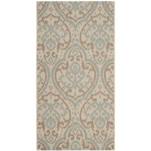 Adelaide Beige/Aqua Area Rug