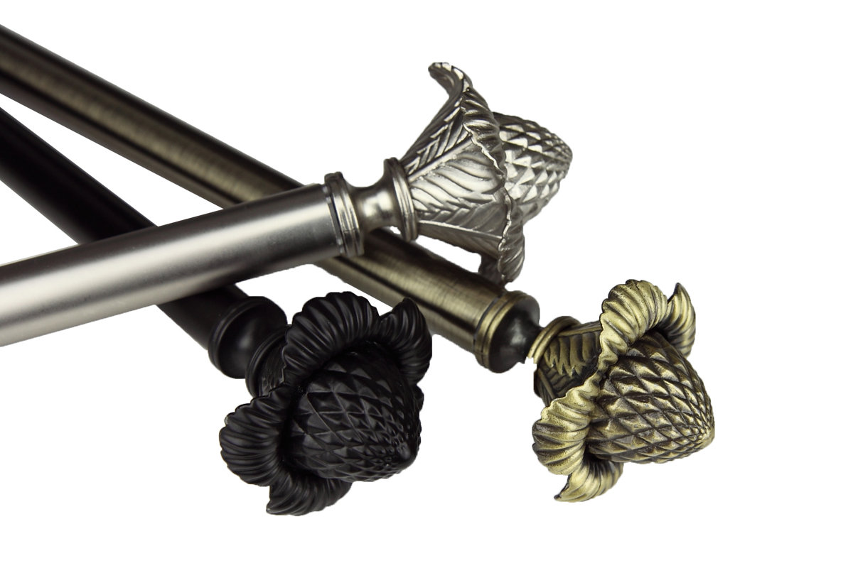 Rod Desyne Modern Bloom Single Curtain Rod and Hardware Set & Reviews