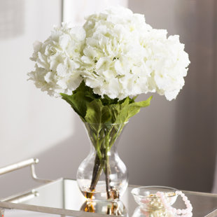 Large Oriental Vases Wayfair Large Silk Hydrangeas In Vase
