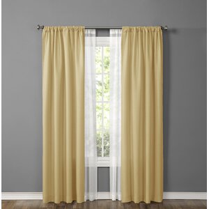 Made4You Solid Sheer Rod Pocket Curtain Panels