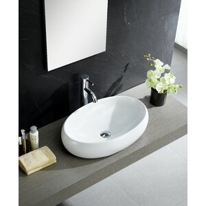 Modern Oval Vessel Bathroom Sink