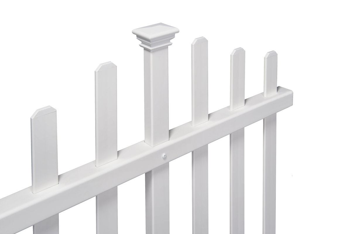 Zippity Outdoor Products 30 in. x 58 in. Madison No Dig Vinyl Picket