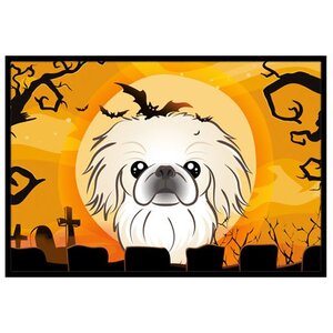 Halloween Pekingese Doormat