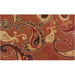 Rosenwald Orange Area Rug