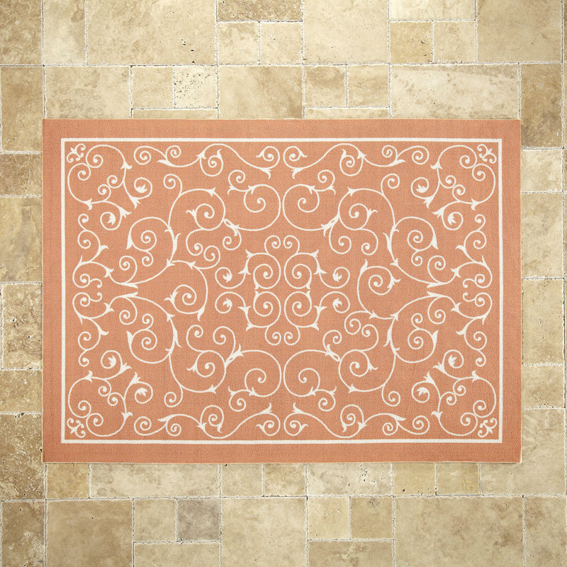 Birch Lane™ Oscar Orange Indoor/Outdoor Area Rug & Reviews Wayfair