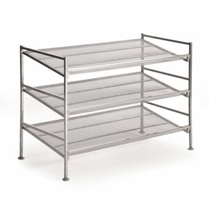 3-Tier Multi Position 9-Pair Stackable Shoe Rack