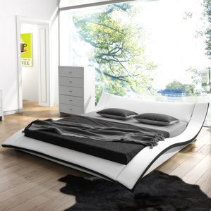 Damen Upholstered Platform Bed by Wade..