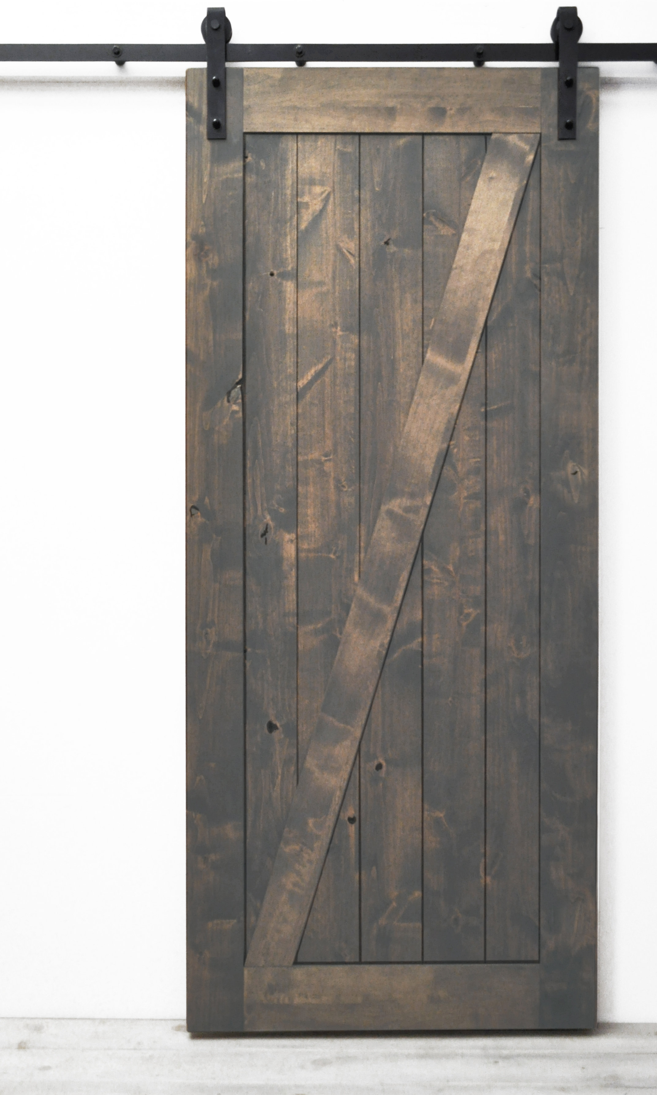 Dogberry Collections Paneled Wood Finish Traditional Z Barn Door Dogberry Collections Paneled Wood Finish Traditional Z Barn Door Without Installation Hardware Kit Reviews Wayfair
