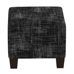 Sturgis Metallic Crossweave Square Ottoman by Brayden Studio