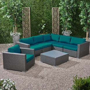 Indoor Wicker Sectional Sofa Wayfair Quickview