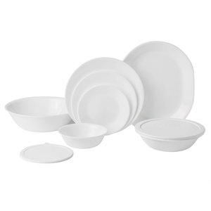 Livingware 74 Piece Dinnerware Set, Service for 12