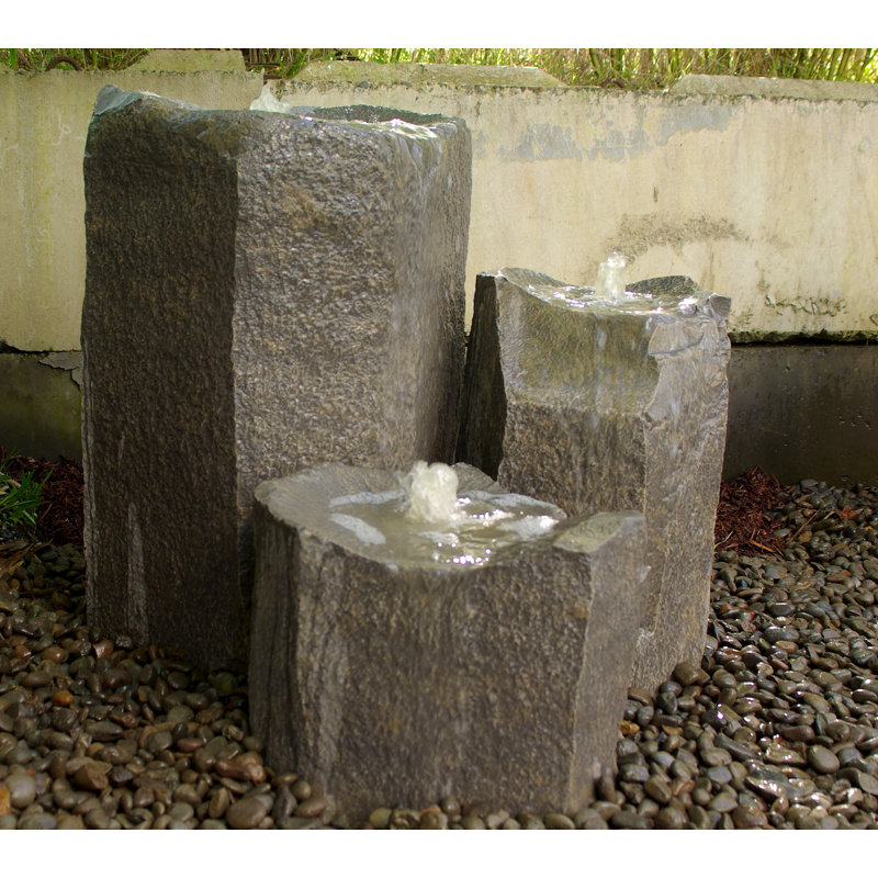LiquidArtFountains Glass Fiber Reinforced Concrete Basalt Rock Bird