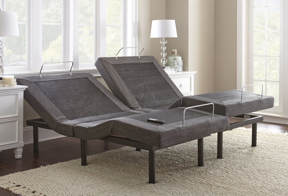 Alwyn Home Upholstered Wireless Adjustable Bed Base & Reviews Wayfair