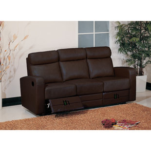 Real Leather Recliner Sofa Wayfair Quickview