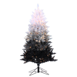 Black Christmas Trees You Ll Love Wayfair Black White Spruce Trees Artificial Christmas Tree With Clear Lights