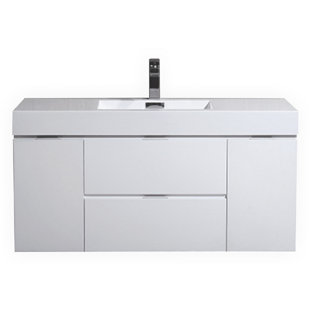 Modern Bathroom Vanities Cabinets Allmodern Save