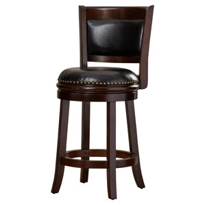Layton 24'' Swivel Bar Stool by Darby Home Co